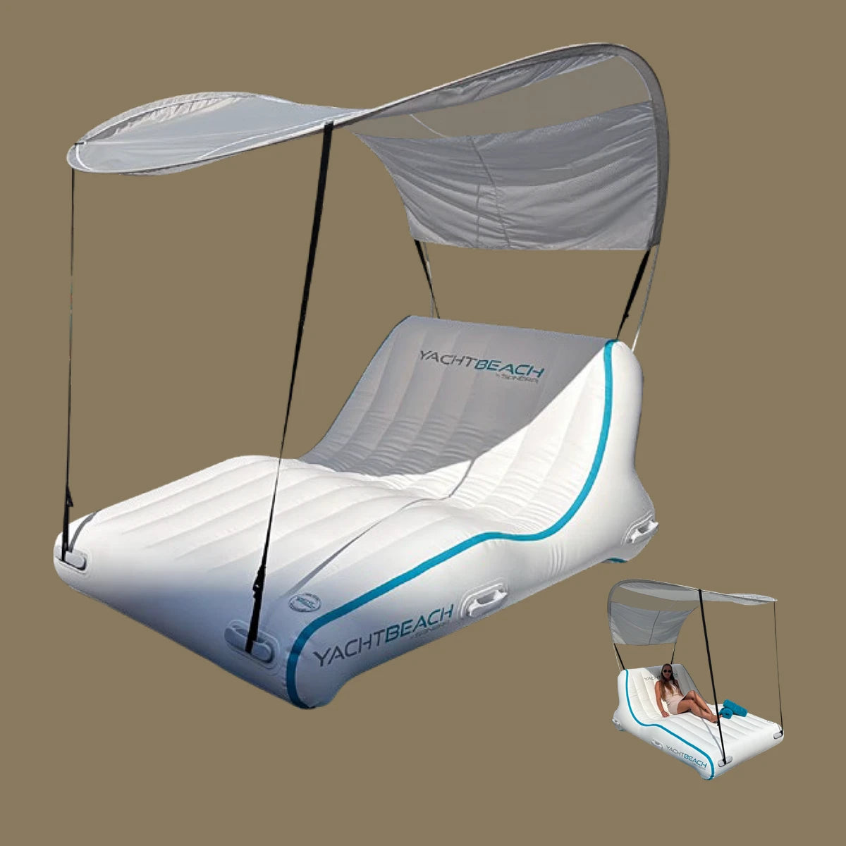 Yachtbeach  Double Sunbed Pool Lounger 7' 3" x 4' 11"