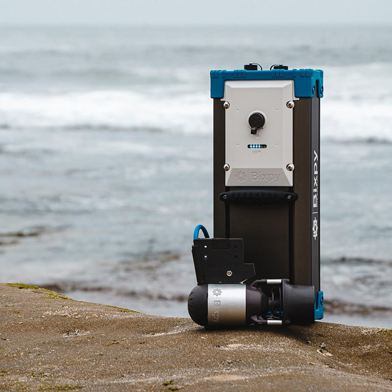 Bixpy K-1 Angler Pro Outboard Motor at the ocean