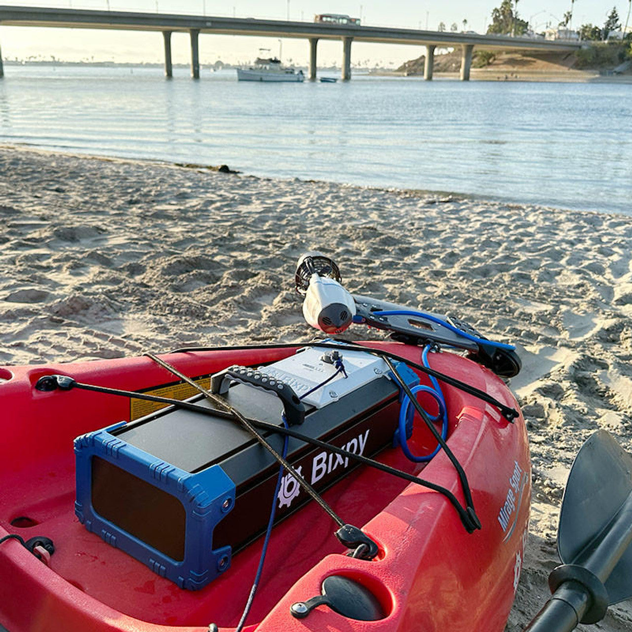 Bixpy K-1 Motor and PP-768 Motor on Marage Sport Kayak