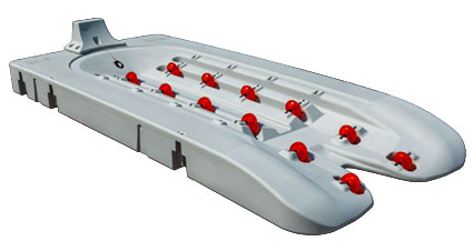 Connect-A-Dock Port PWC Fixed Docks - XL6 Light Gray