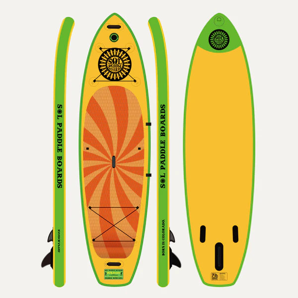 SOLtrain Classic 10’7” SOL Paddle Boards Inflatable SUP