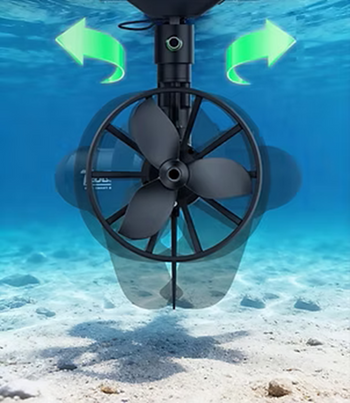 Underwater View Of The Edge K4  Drive Motor For Paddleboards and Kayaks