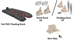 Connect-A-Port PWC Floating Dock XL6 Complete Kit dark gray
