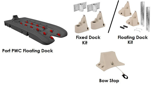 Connect-A-Port PWC Floating Dock XL5 Complete Kit dark gray