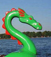 Load image into Gallery viewer, Adventure Glass Dragon Platform 4 Person Paddle Boat dragon head