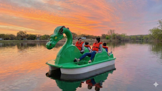 Adventure Glass Dragon Pedal Boat 4 Person Platform