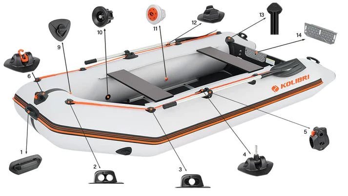 Kolibri KM-330D (10'10") Inflatable Boat