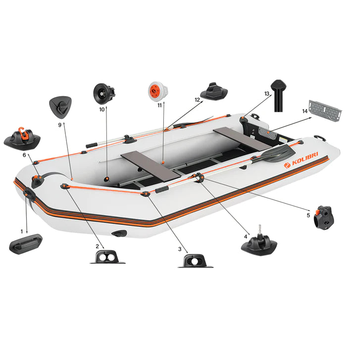 Kolibri KM-360D (11'10") Inflatable Boat