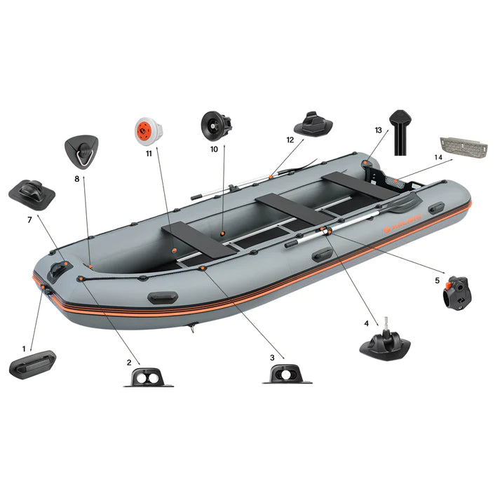 Kolibri KM-450DSL (15') Inflatable Boat