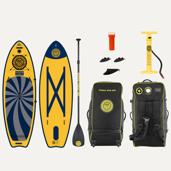 SOL GalaXy SOLrivershine 9’6”  SOL Paddle Boards Inflatable SUP