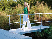 Load image into Gallery viewer, Connect-A-Dock Aluminum Gangway with Handrails