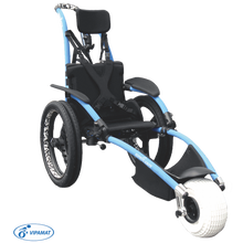 Load image into Gallery viewer, Vipamat Hippocampe Beach and All-Terrain Wheelchair - Marbled Blue