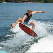 Load image into Gallery viewer, Man enjoying the wave with the Hyperlite 2023 Hi-Fi Wakesurfer