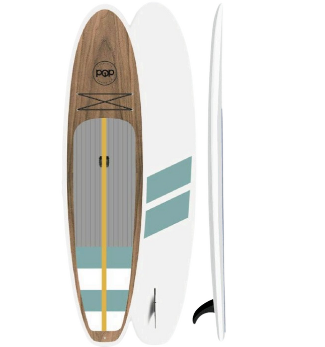 POP Board Co 11'6 Amigo Faux Wood Grey