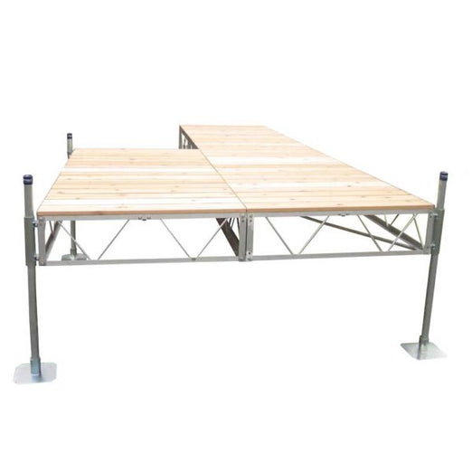 Patriot Docks 24' Patio Stationary Dock cedar decking
