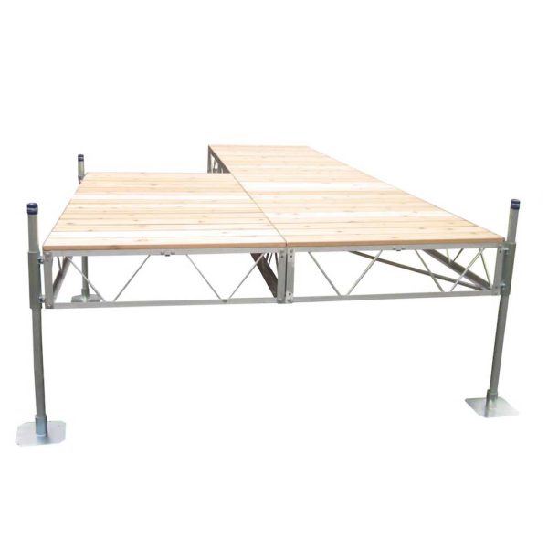 Patriot Docks 32' Patio Stationary Dock cedar decking