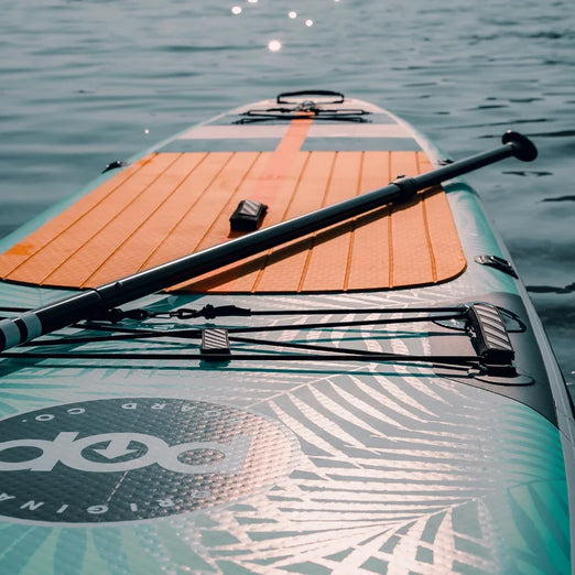 POP Board Co 11'0 Yacht Hopper Mint/Teak/Blue Inflatable SUP