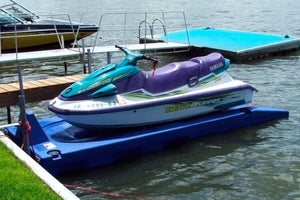 Connect-A-Dock Port PWC Floating Docks - XL6 with jet ski on top