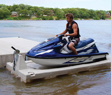 Load image into Gallery viewer, Man docking his jet ski on the Connect-A-Dock Port PWC Floating Docks - XL5