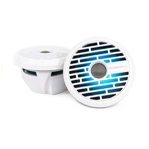 Roswell Marine R1 7.7" Marine Speakers White Grill