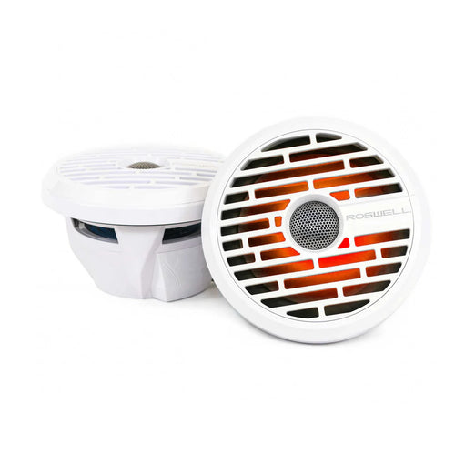Roswell Marine R1 7.7" Marine Speakers White Grill
