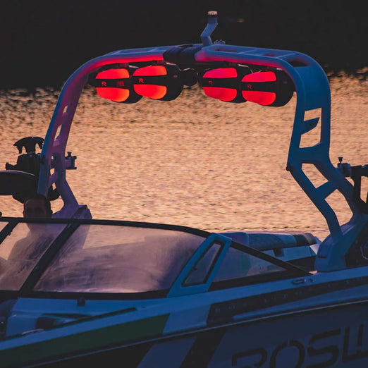 Roswell Marine R1 Pro Tower Speakers White Grill