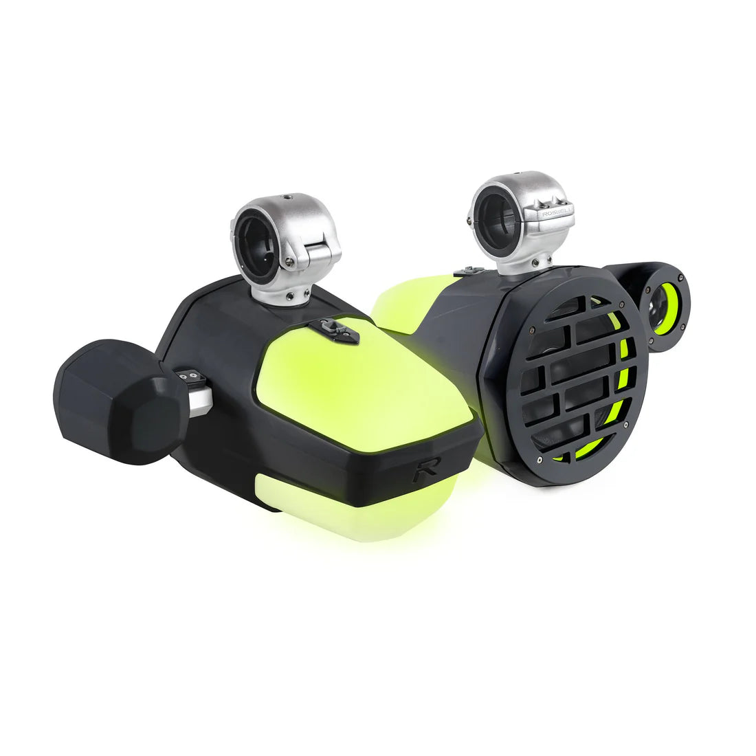 Roswell Marine R1 Pro Tower Speakers Black Grill – Light As Air Boats