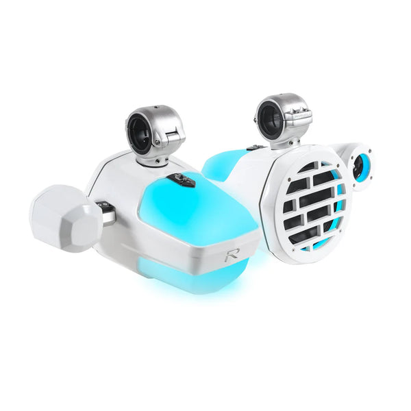 Roswell Marine R1 Pro Tower Speakers White Grill – Light As Air Boats