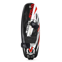 Load image into Gallery viewer, top view SAVA All-New E1-B Electric Surfboard black red