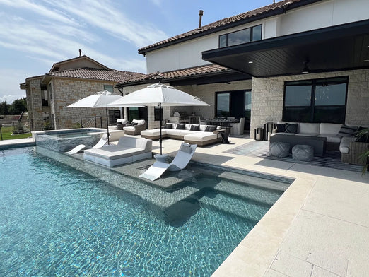 Affinity Square Sunbed With Backrest Cushion