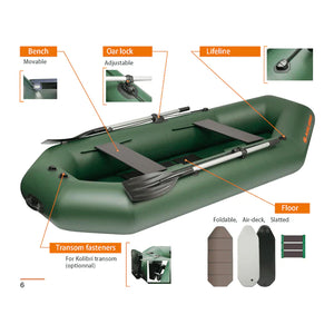 Kolibri K-220T (7'3") Inflatable Boat