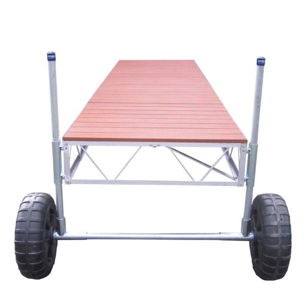 Patriot Docks 24' Straight Roll-in Dock Brown aluminum
