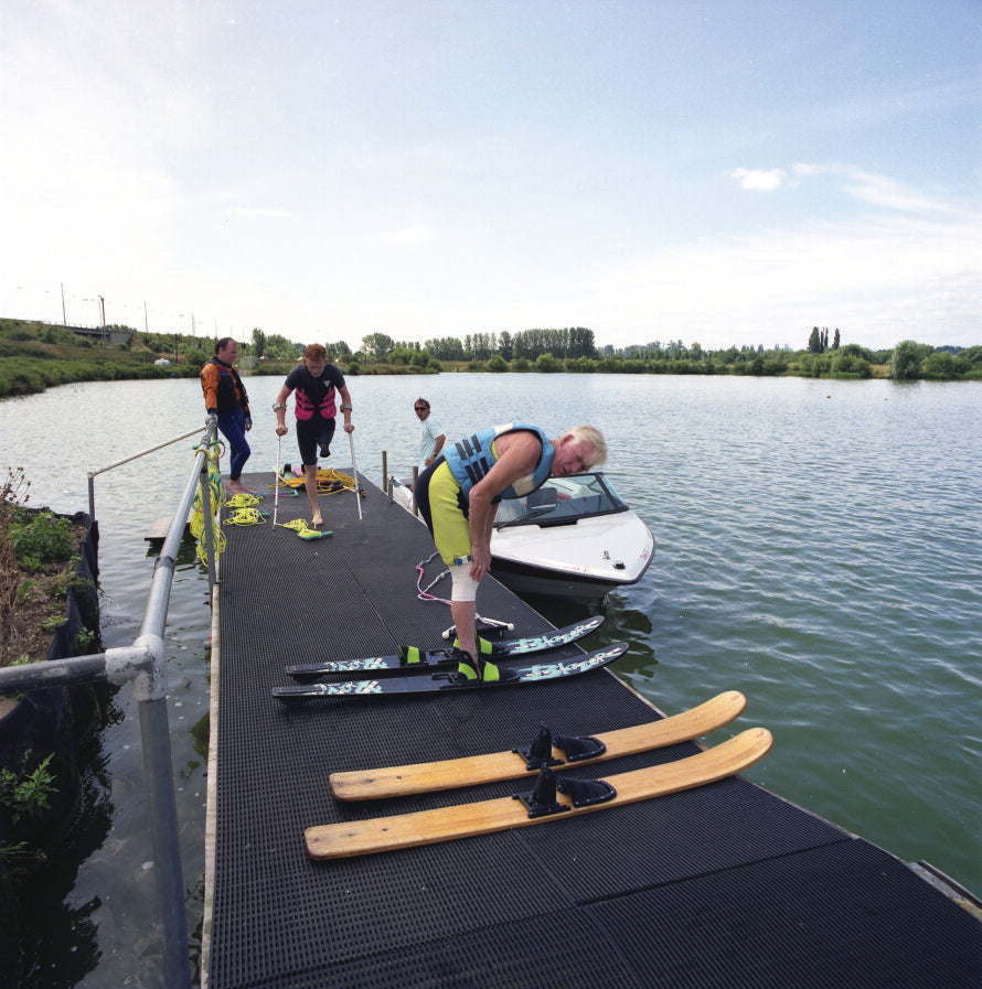 Plastex Vynagrip Marine Mat on the dock floor