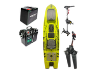 Okobee 12' Backwaters Kayak Newport Motor Bundle Lemon Bay Yellow