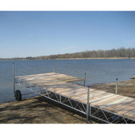 Patriot Docks 16' Patio Rolling Dock cedar decking
