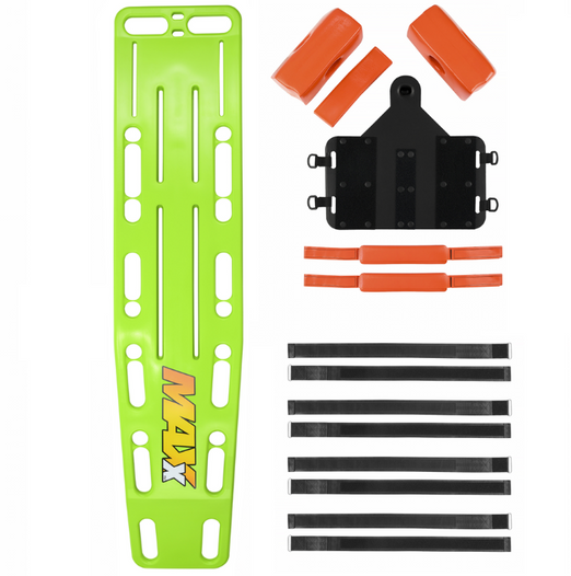 Water Safety Products MAXx Rescue Backboard with Pop-On & Velcro Strap Kit