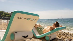 Yachtbeach Sun Lounger Superior Single 29"x 62" on the shore