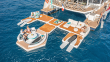 Load image into Gallery viewer, Yachtbeach Pavilion  Party Setup connected to other Yachtbeach platforms