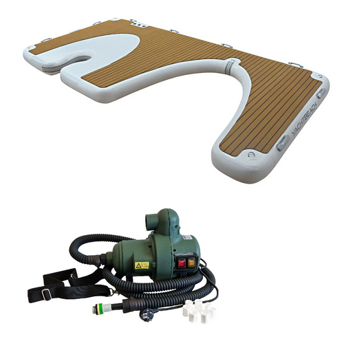 Yachtbeach Toy Dock 4.10 Premium Teak - 1x Jet Ski and 1x Foilboard
