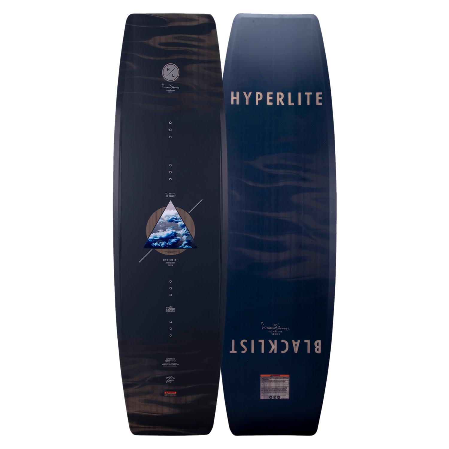 Hyperlite 2023 Blacklist Cable Wakeboard top and base