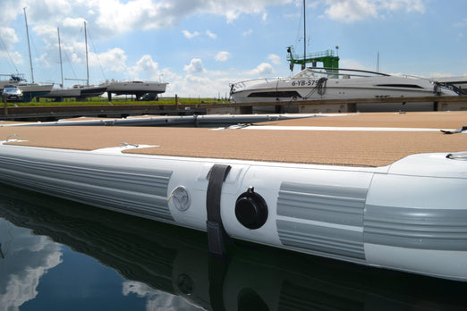 SeaRaft M-shape Start Jet Ski dock- Square Teak Deck 600