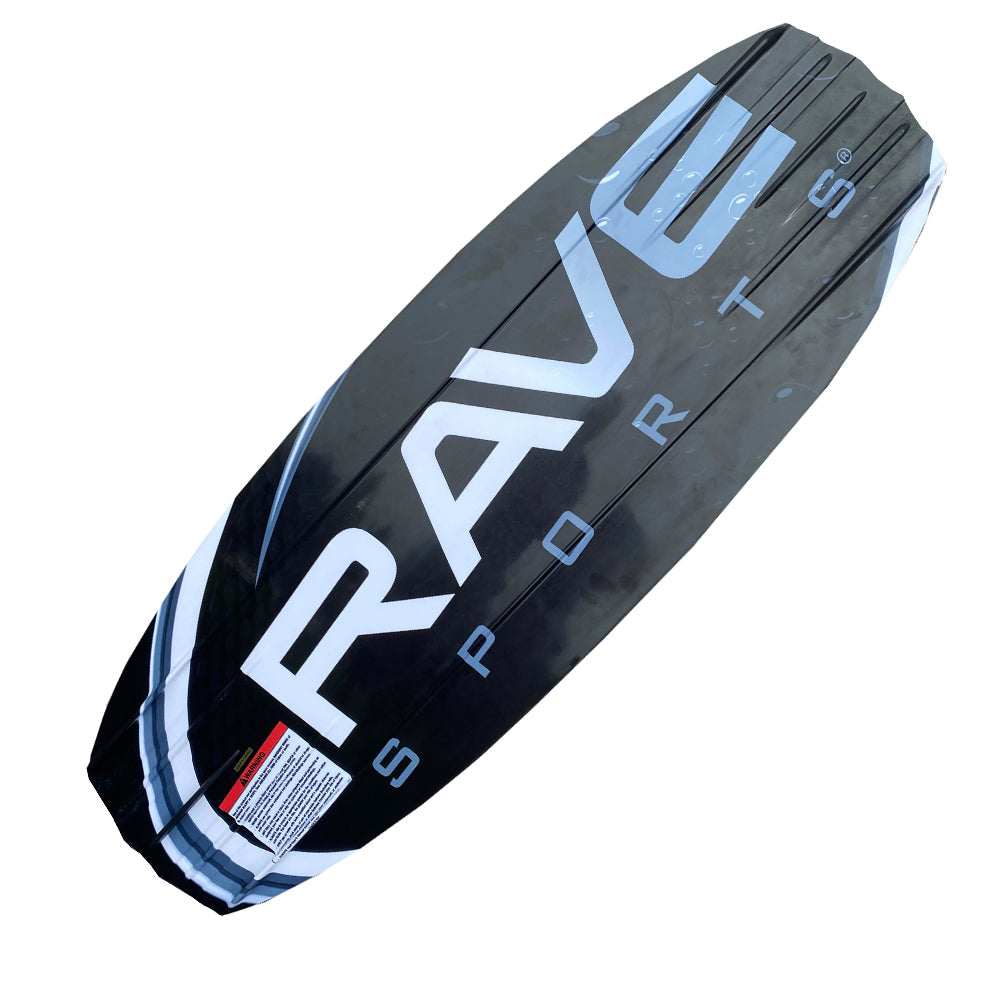 Rave Impact™ Red Brick wakeboard with Youth bindings bottom part