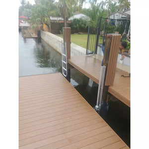Kayak Dock Accessory - Seahorse Docking Rough Water Flex Slide - Wood Dock Installation