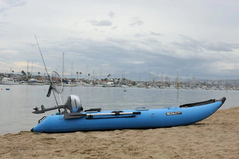 Scout Inflatables 430 Scout 14’ x 3.5” on the shore