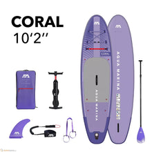 Load image into Gallery viewer, Aqua Marina 2023 Coral 10&#39;2&quot; Inflatable Paddle Board iSUP BT-23COPN