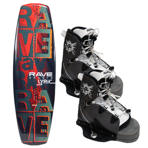Rave Lyric Red Wakeboard with RAVE boots