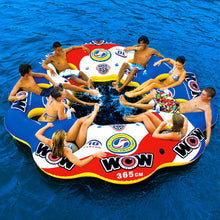 Load image into Gallery viewer, WOW Tube a Rama 10P Inflatable Tube with 8 people seating on it