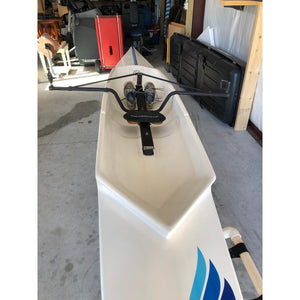 Boats - Little River Marine Sprint Recreational Rowing Shell white color with custom blue designs