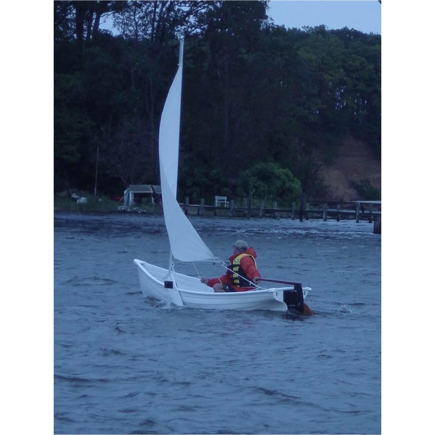 Little River Marine Heritage 12 Carbon Single Rowboat with Sail