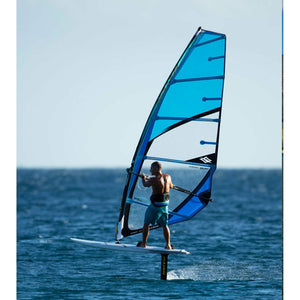 Windsurf Board / Kite Board / Foilboard -Man wind foiling with the Naish S26 Hover Kite Crossover Foilboard